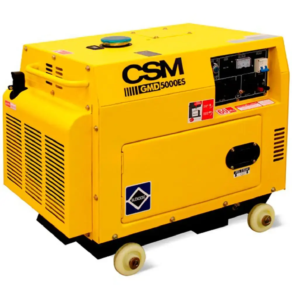 Gerador de energia diesel 4,5 KVA silencioso 57DB GMD5000ES bivolt CSM