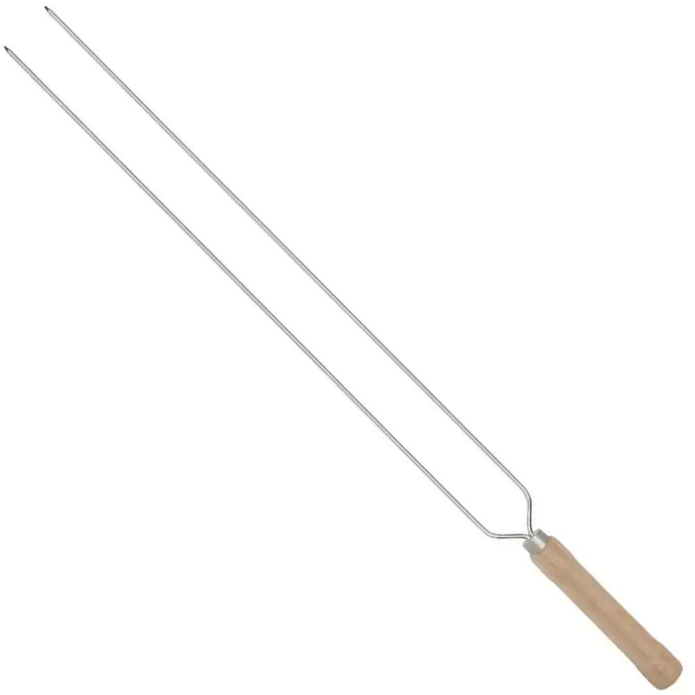 Espeto duplo para churrasco 55 CM 003206 Mor — fotografia de referência