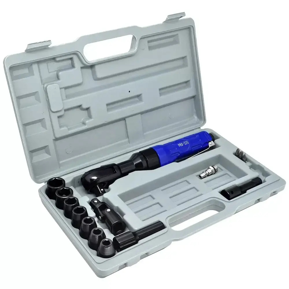 Chave Catraca Pneumática 1/2 POL com Maleta e Soquetes PRO-320K PDR by LDR2