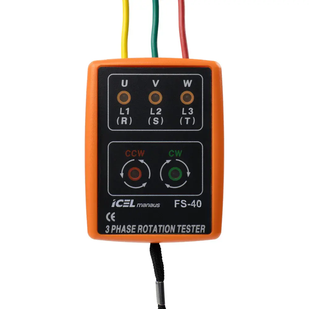 Fasímetro digital FS-40 cat-ii 600V Icel — fotografia 8