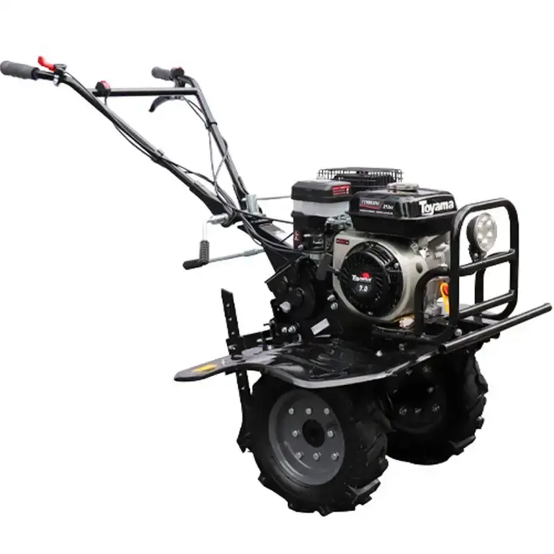 Motocultivador gasolina 7,0 HP 4T 212 CC TT90R-XP-U 701-012 toyama com carreta fixa R-8 máquinafort — fotografia 6