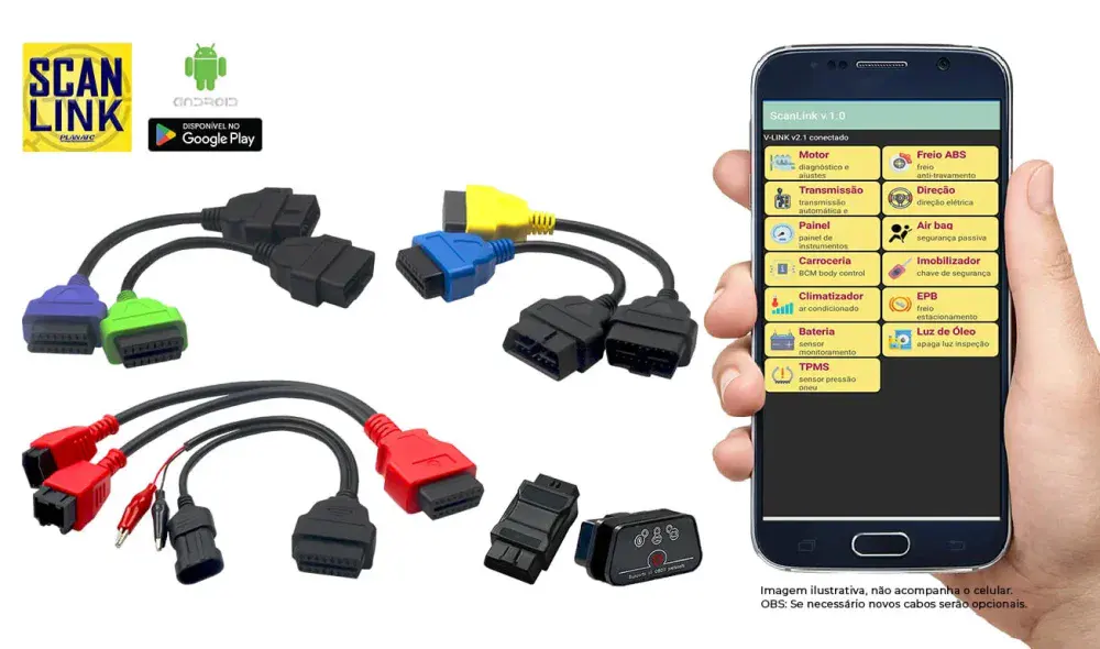 Scanner automotivo scanlink/start Planatc