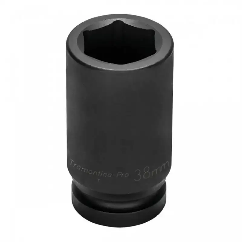 Jogo de soquete de impacto 3/4 POL 17 a 38 MM sextavado kit 12 peças e maleta 9465 Bremen — fotografia 4