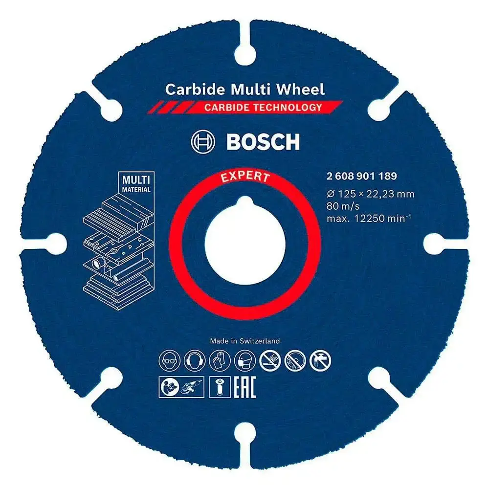 Disco de serra expert 115 MM multi material carbide multi whell 2 unidades Bosch — fotografia 5