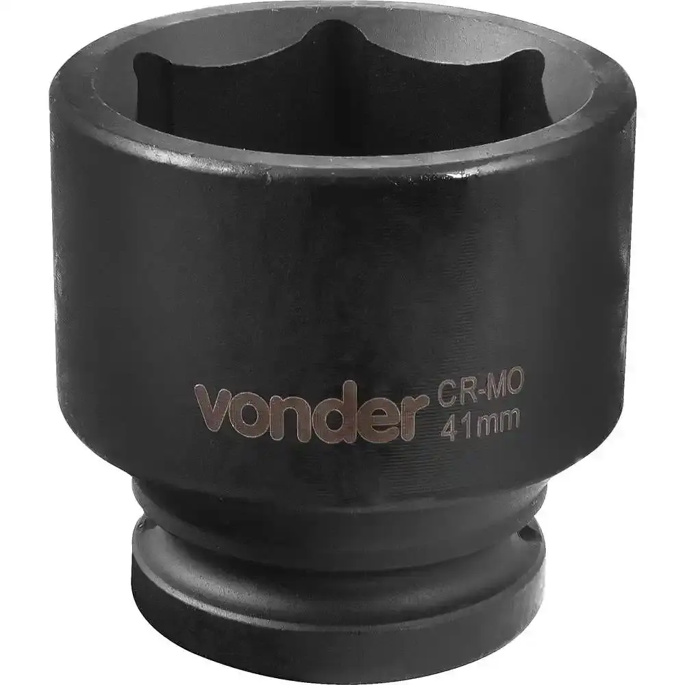 Soquete Sextavado Impacto Encaixe 3/4 polegada 41MM Cromado VONDER — fotografia 3