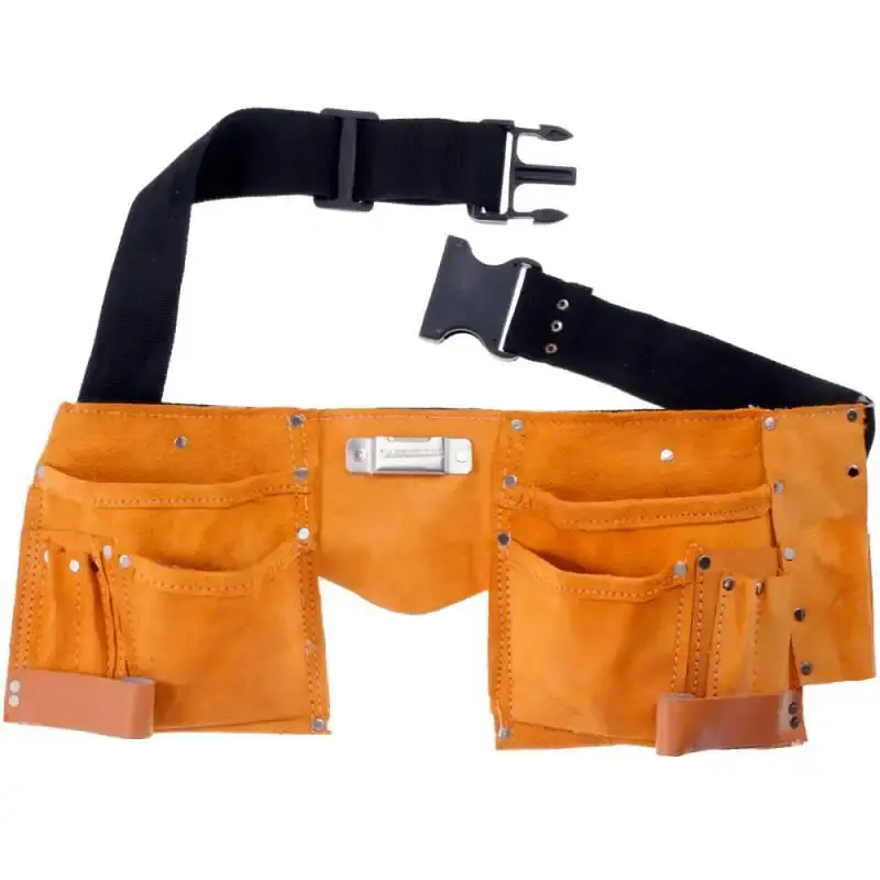 Cinto em couro para ferramentas com 11 bolsos 9FT Eda