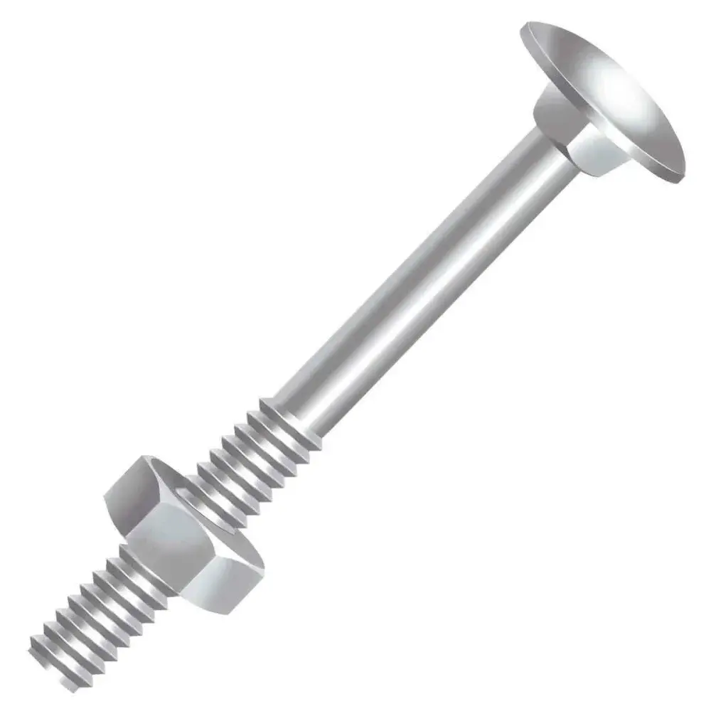 Parafuso francês com porca 3/8 zincado Ciser 100 peç