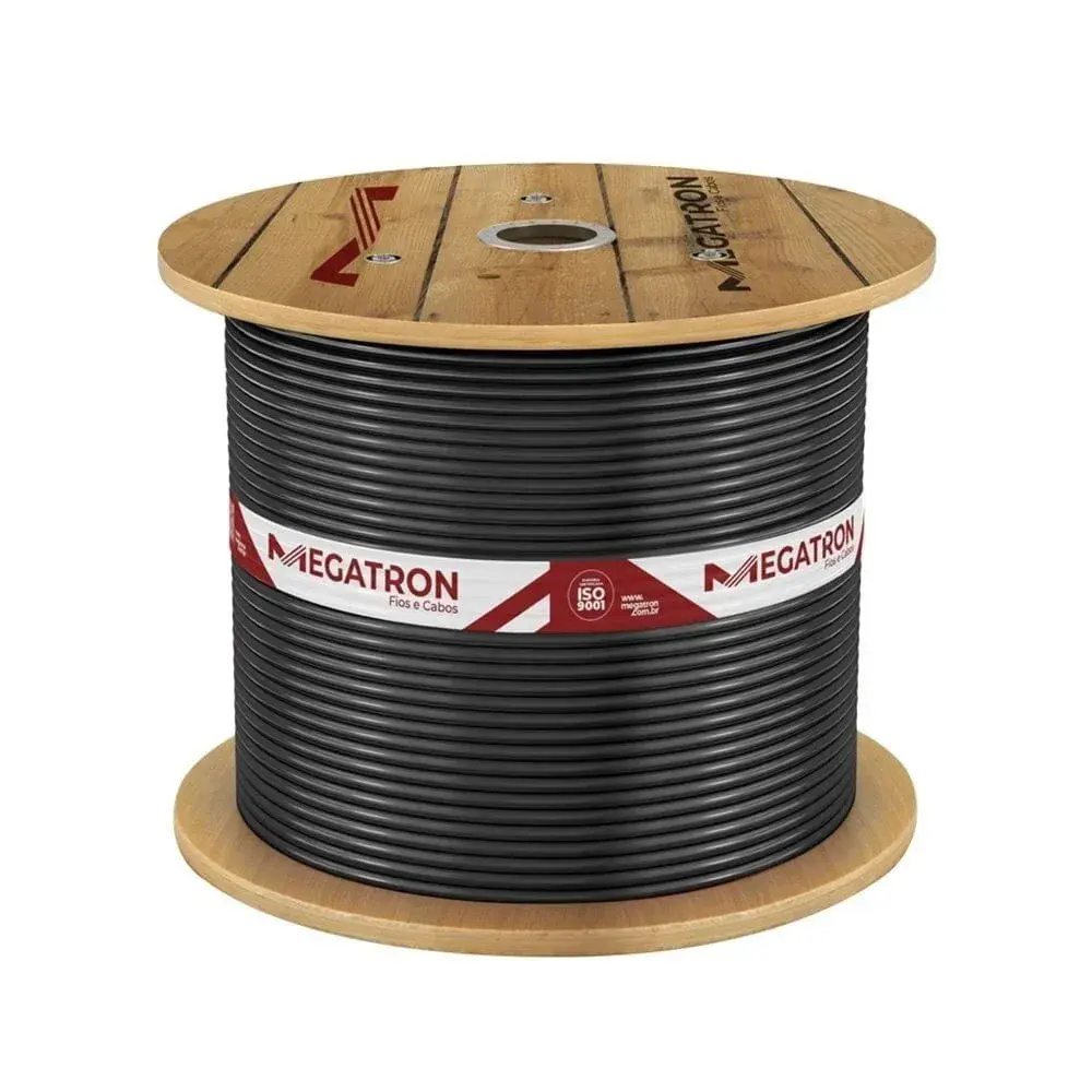 Cabinho flexível 4,0MM x 800M preto 750V Megatron