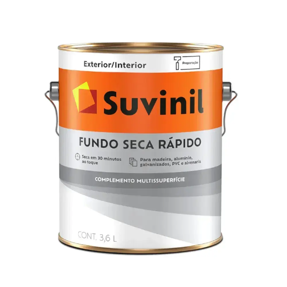 Tinta para fundo seca rápido branco 3,6L Suvinil — fotografia 2