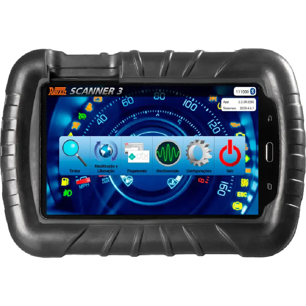 Scanner 3 scope osciloscópio com tablet kit diesel Raven — fotografia 4