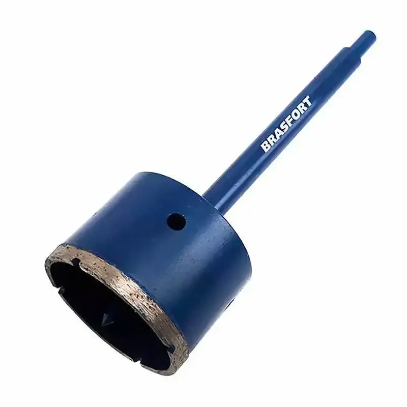 Serra copo diamantada 65 MM com haste 7942 Brasfort — fotografia de referência