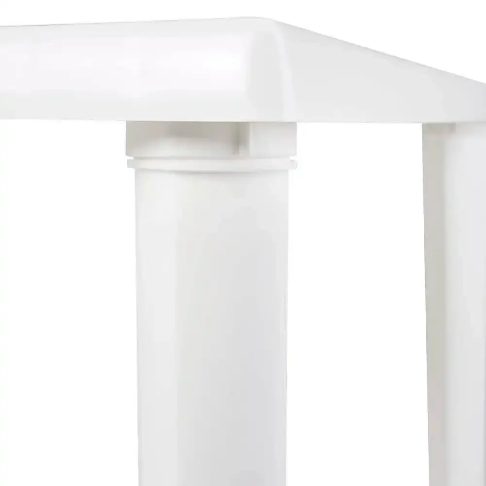 Mesa Plástica Quadrada 71 x 62cm Desmontável Branca MOR — fotografia 5