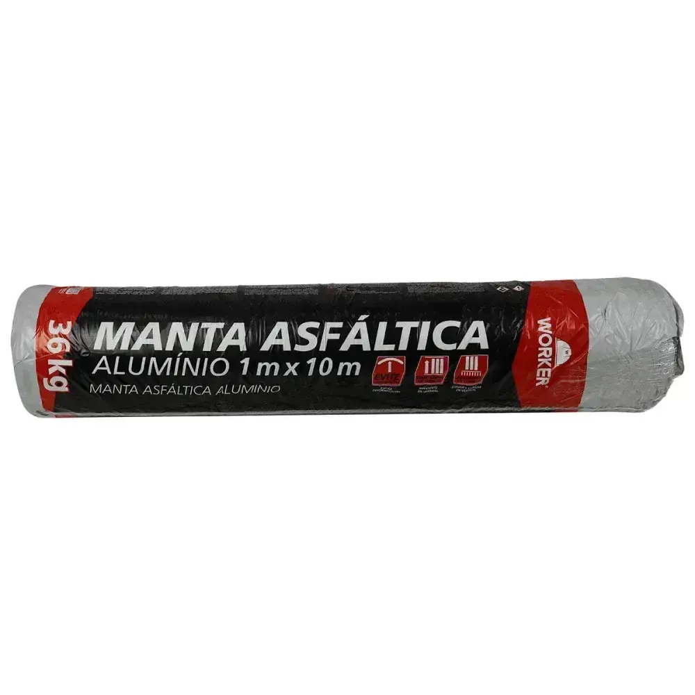 Manta asfáltica aluminizada 3MM 1MX10M Worker — fotografia 7