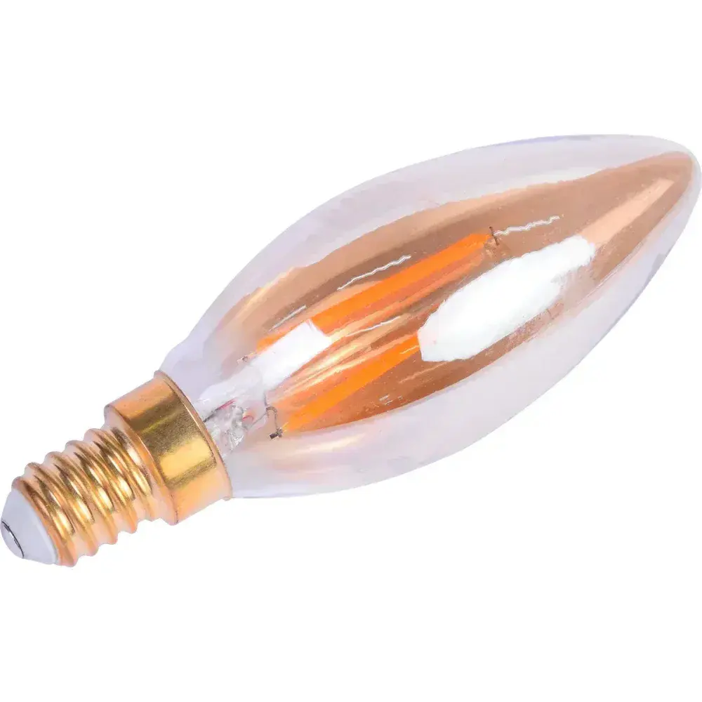 Lâmpada de led vela vintage âmbar B35 E14 3W Liege 127V — fotografia 10