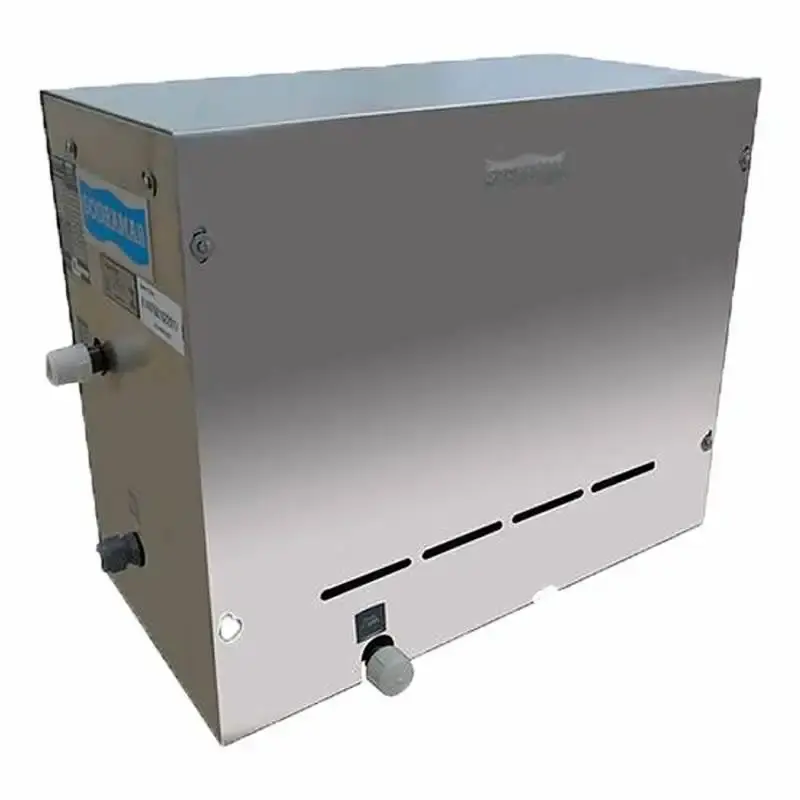 Gerador de vapor inox sauna 12,0KW 220V com quadro analógico, termostato e kit instalação Sodramar 220 V — fotografia 2