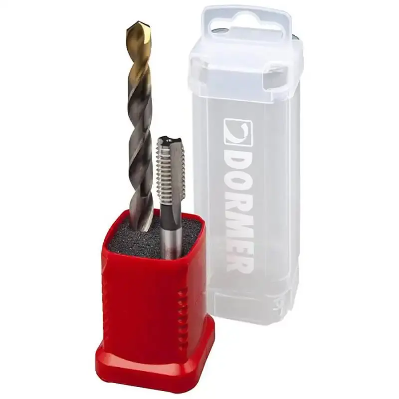 Kit duo pack macho manual E500 M10 e broca tin 8.5 MM HSS A002 Dormer