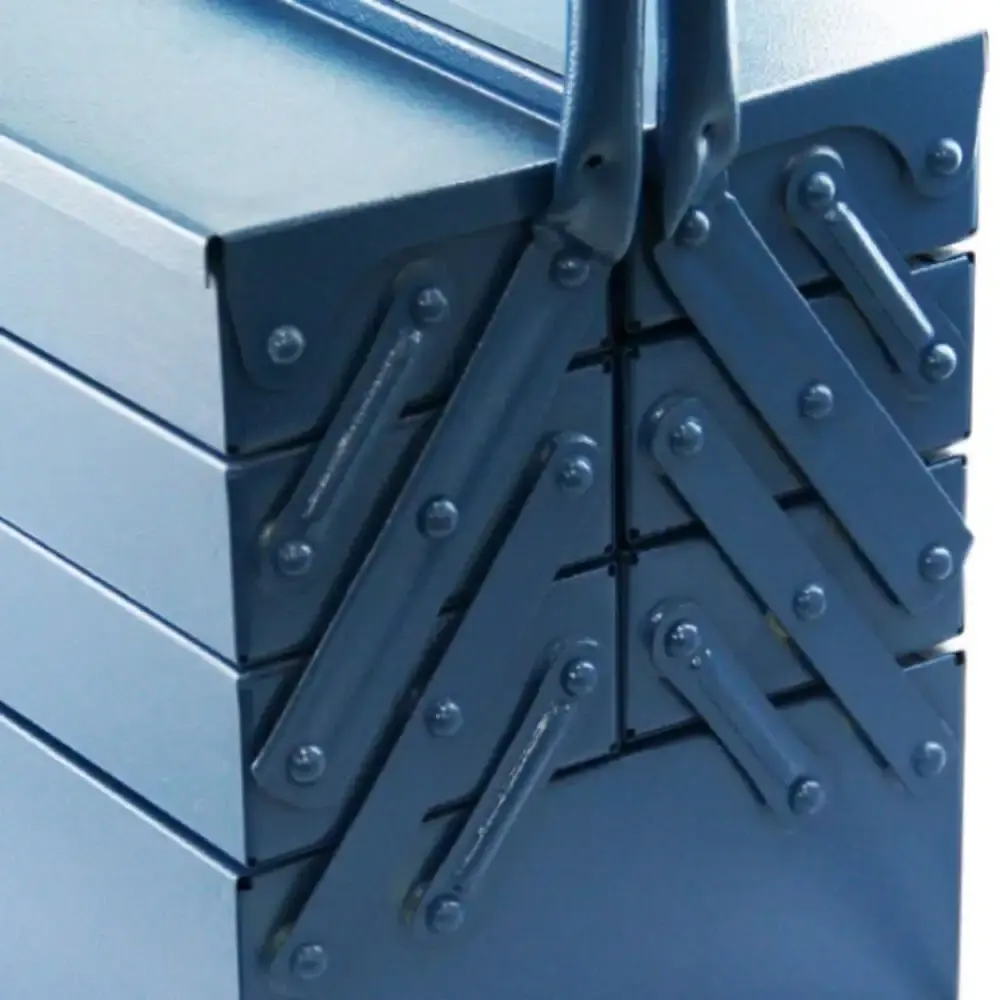 Caixa para ferramentas sanfonada com 7 gavetas 50 CM azul Fercar — fotografia 4