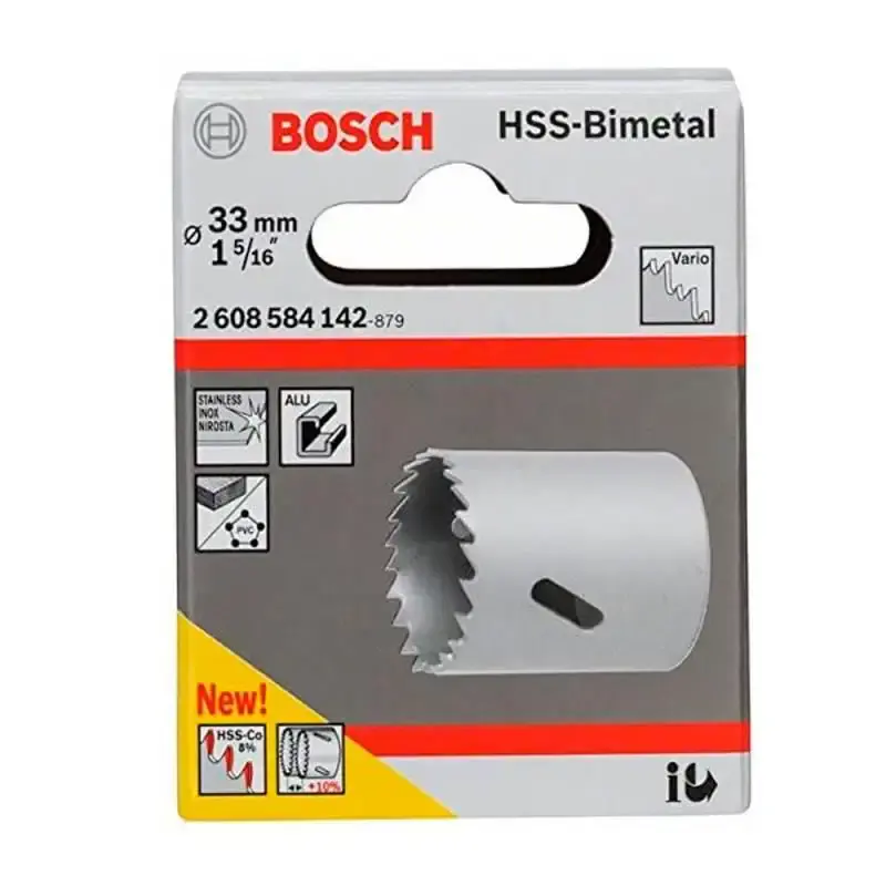Serra copo bimetal cobalto 33MM 1.5/16 pol 2608584142 Bosch — fotografia 4