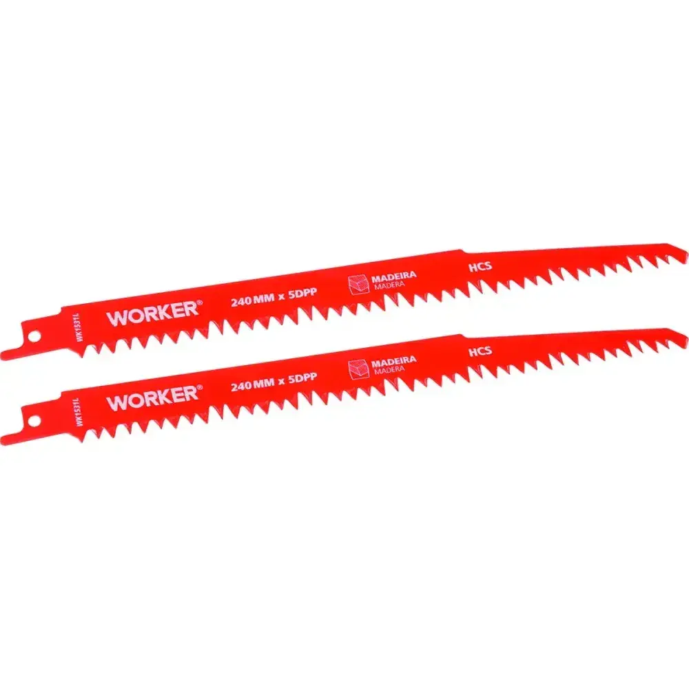 Lâmina para serra sabre hcs 1/2” 240MM 5 dentes Worker — fotografia 8