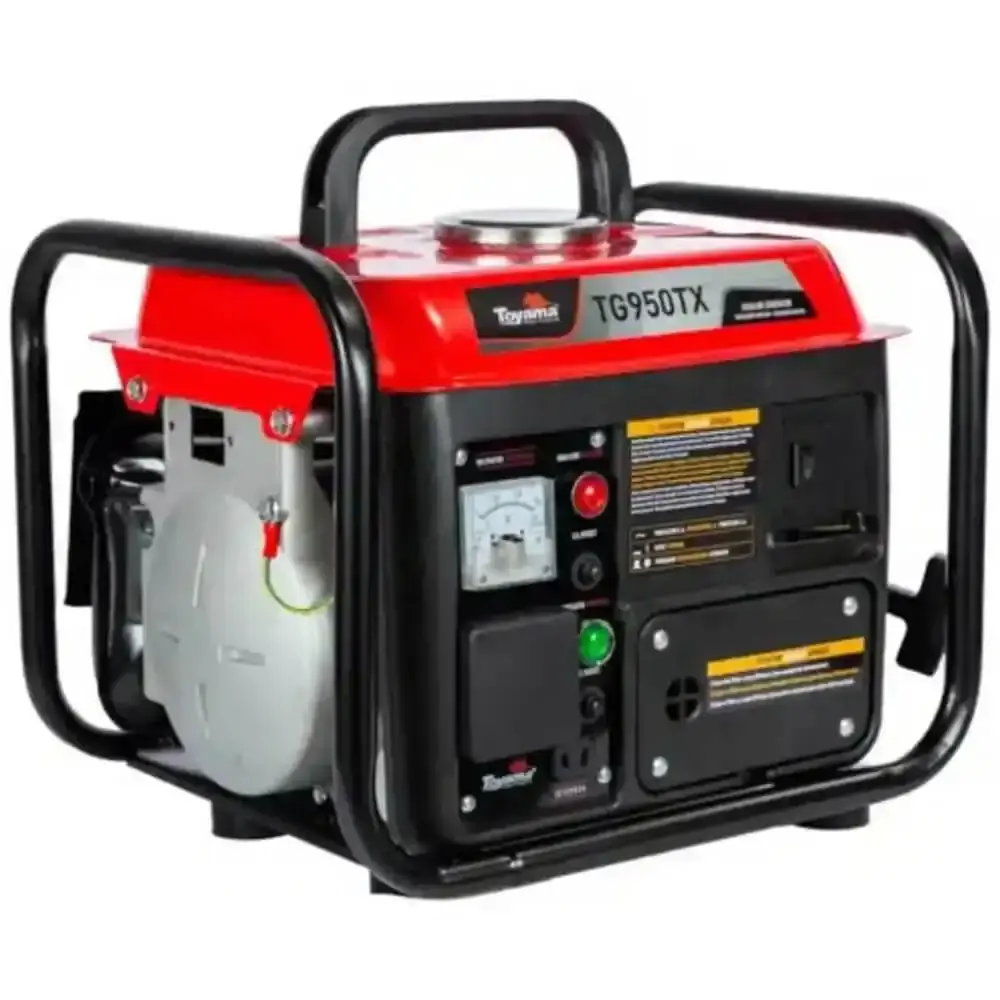 Gerador gasolina com voltímetro e carregador monofásico TG950TX Toyama 110 V — fotografia de referência
