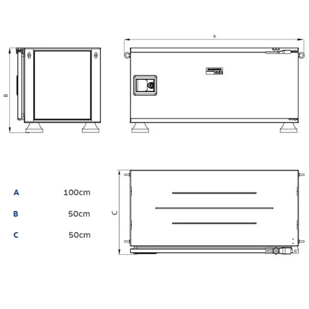 Caixa de Ferramentas PickupBox 50 x 100 x 50 cm com 145 Peças TRAMONTINA — fotografia 8
