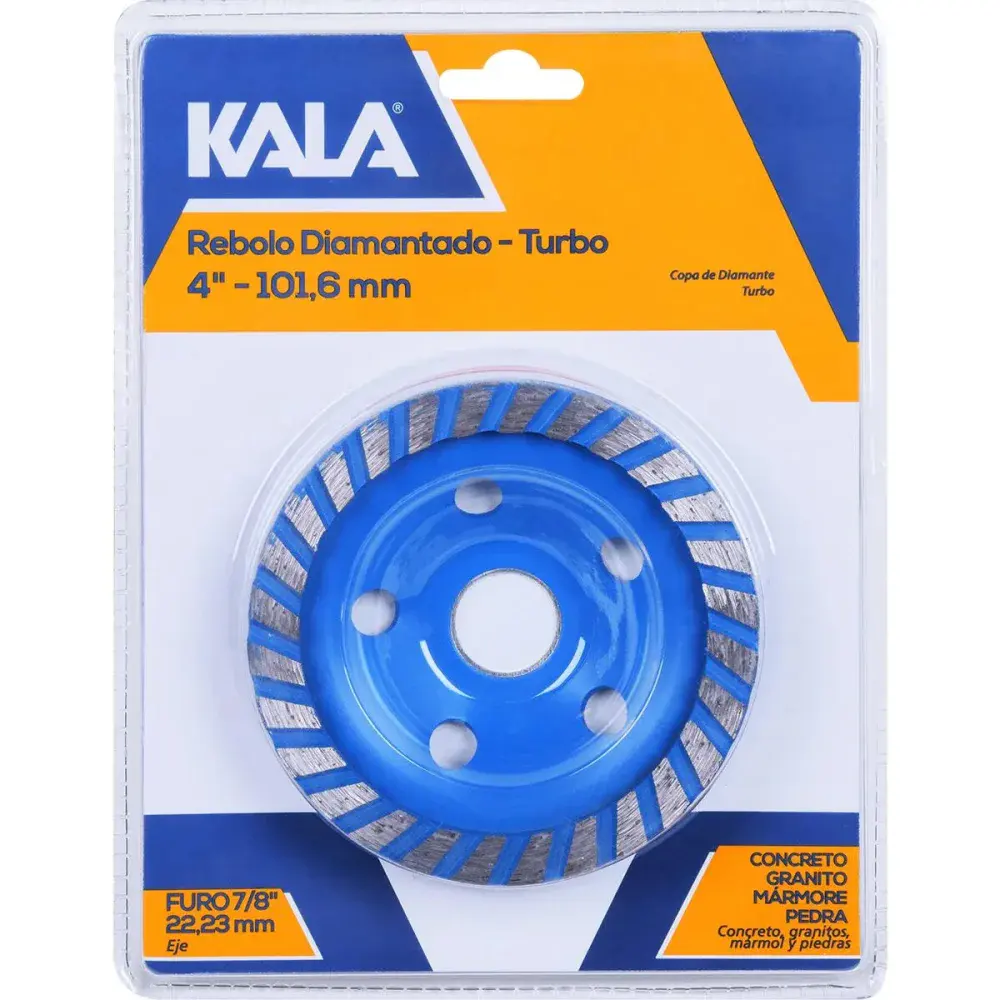 Rebolo diamantado turbo 4,23MM 15.300RPM Kala — fotografia 9