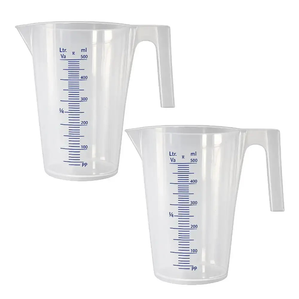 Jarra branca em polipropileno 500ML 2 unidades Bremen