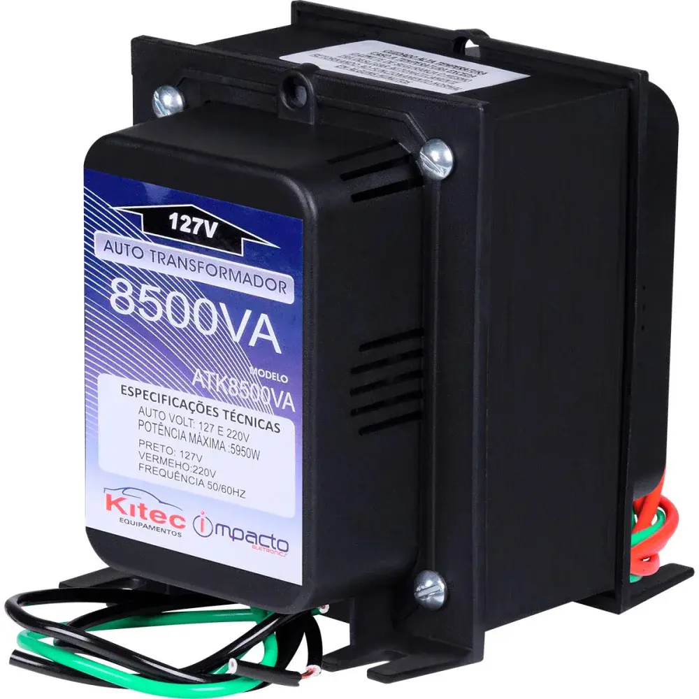 Autotransformador 8500 va tripolar ATK8500VAT Kitec – bivolt