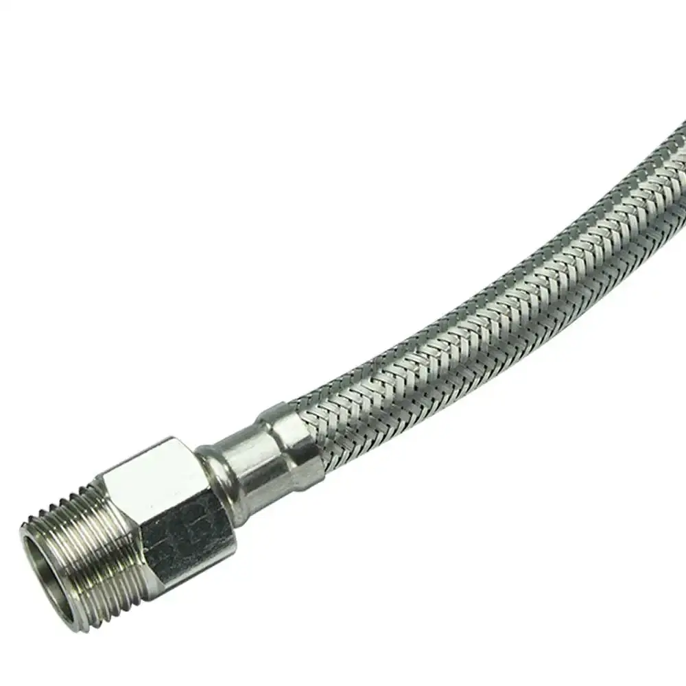 Mangueira engate 1/2 pol flexível inox 60 CM Kokay — fotografia 4