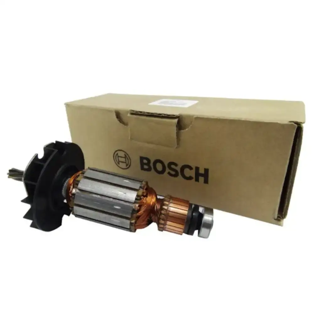 Induzido original martelete GBH2-24D Bosch + par carvão 127V — fotografia 5