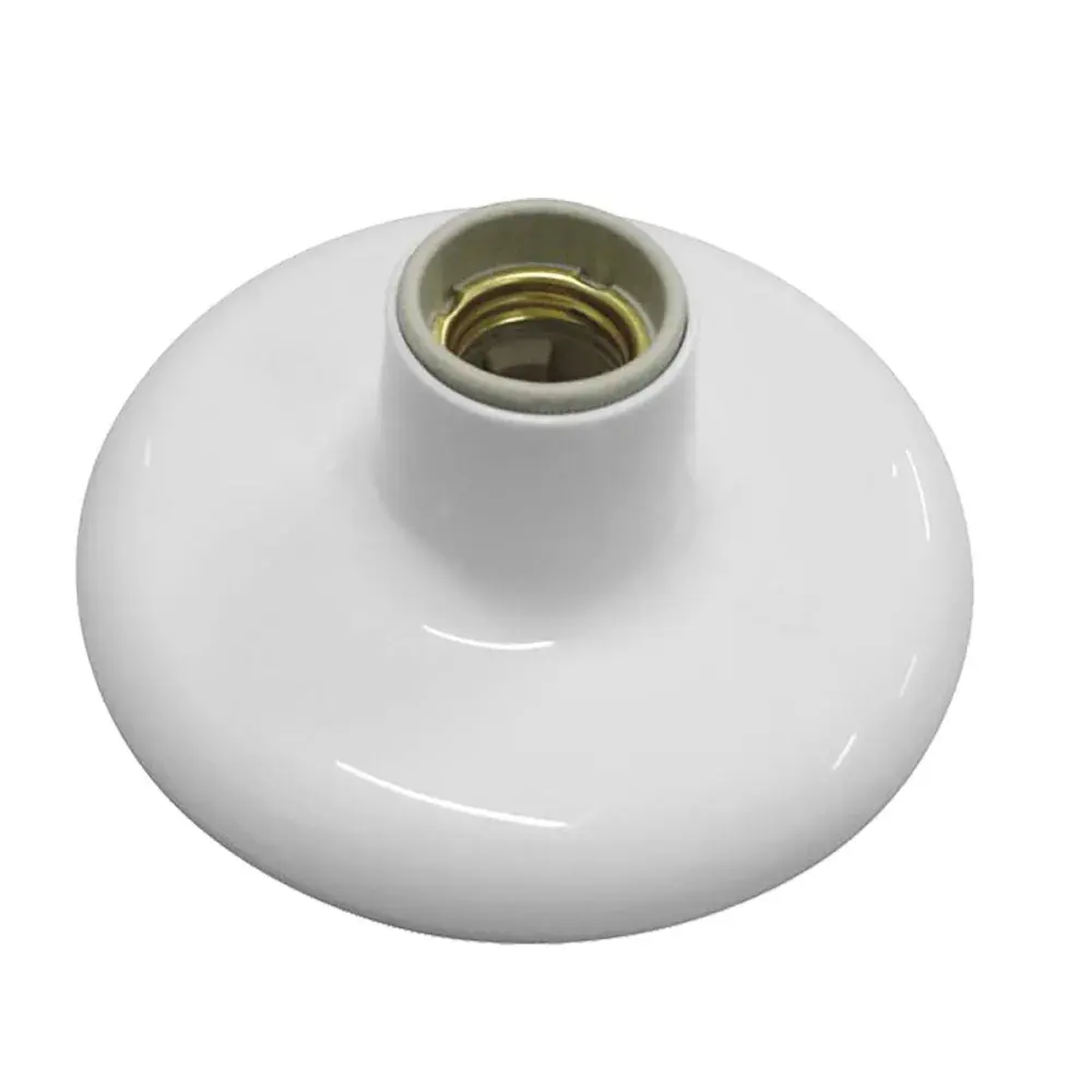 Plafonier porcelana Ilumi E27 1X100W br — fotografia de referência