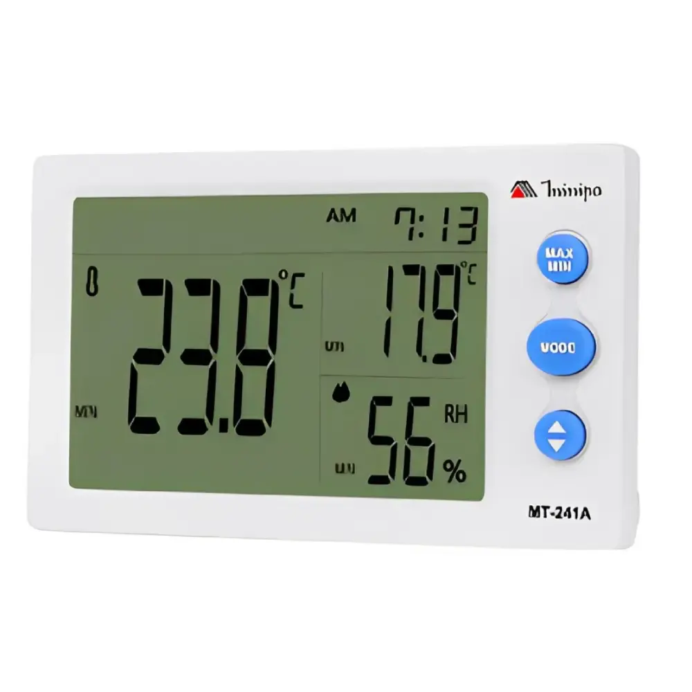 Relogio termo higrometro 2 canais MT-241A-1302-BR Minipa