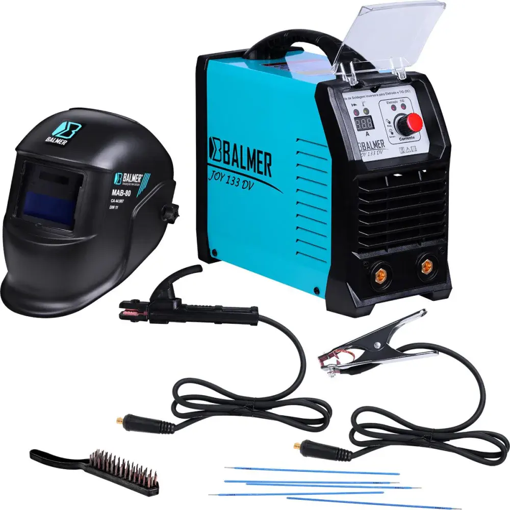 Kit inversora joy 133DV máscara mab 80 e curso de solda Balmer