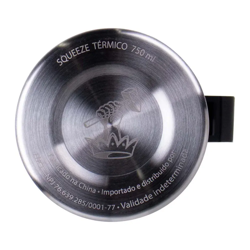Squeeze térmico aço inox 750ML preto Collins — fotografia 4