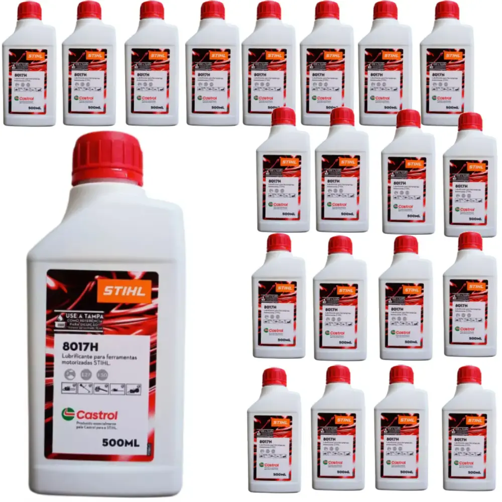 Óleo castrol Stihl 8017 2 tempos 500 ml original 20 unidades