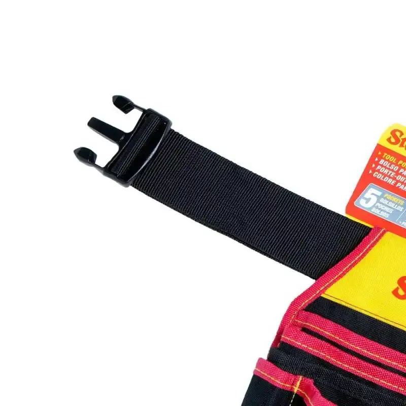 Cinto coldre duplo para ferramentas 9 bolsos com porta martelo poxp Starrett — fotografia 4