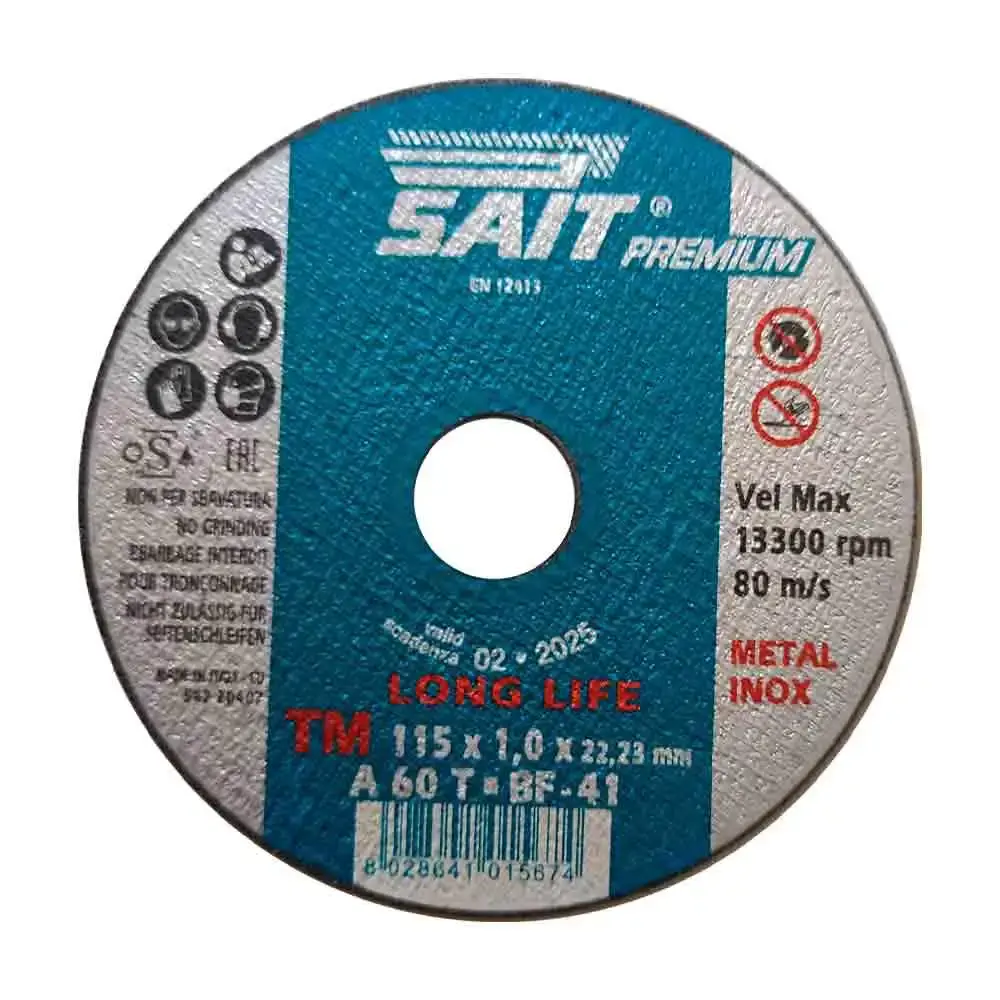 Disco de Corte Inox 4.1/2 Pol x 1 mm A60T 01567 5 Unidades SAIT — fotografia 2