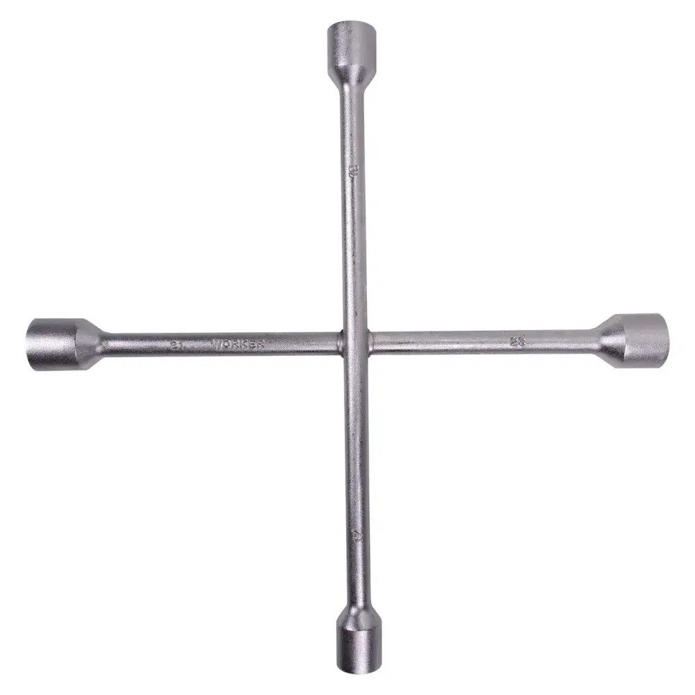 Chave de roda tipo cruz 17X19X21X23MM Worker — fotografia 4