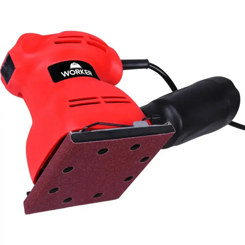 Lixadeira vermelha orbital 200W 11000 opm 127V Worker — fotografia 9