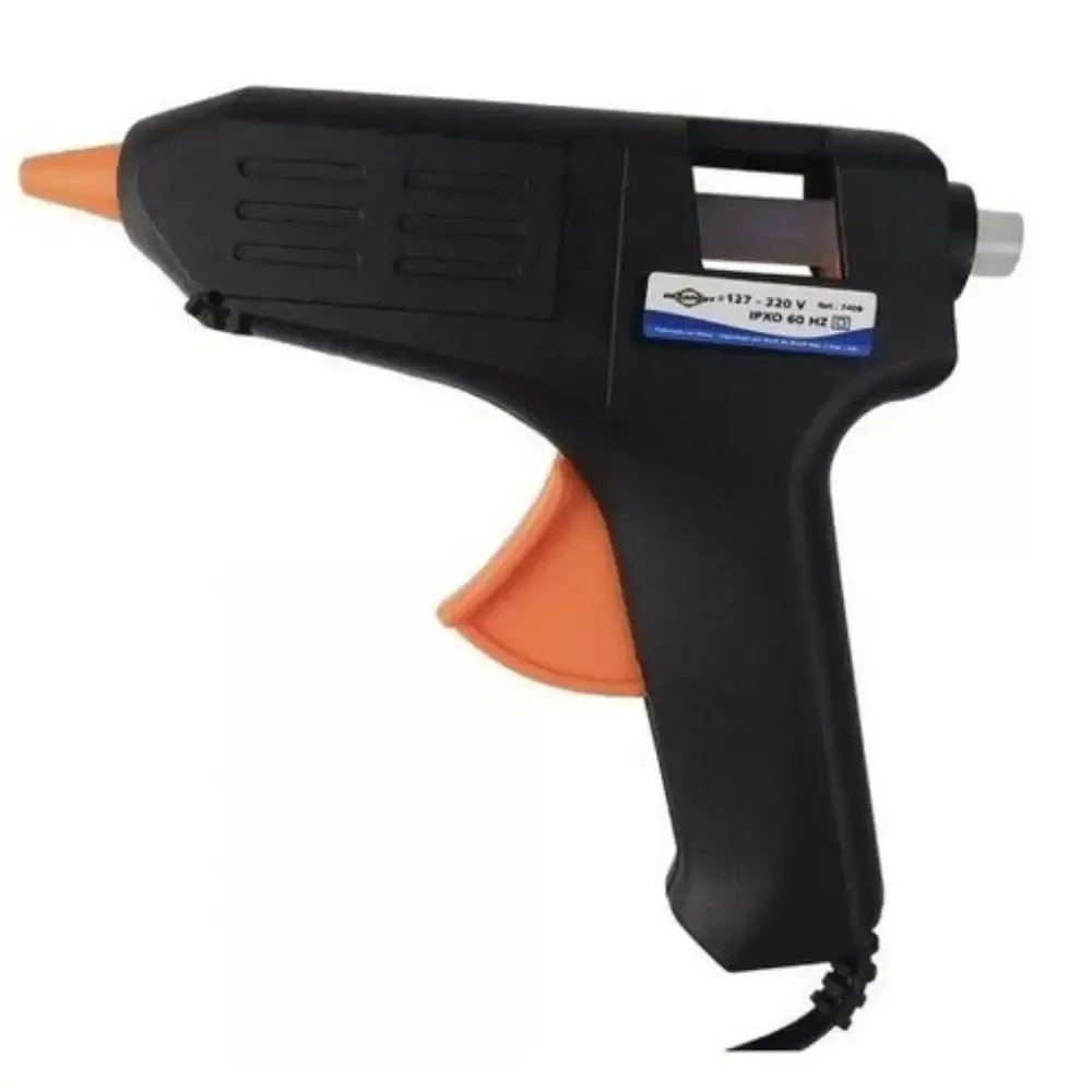 Pistola para cola quente 24W bivolt Brasfort