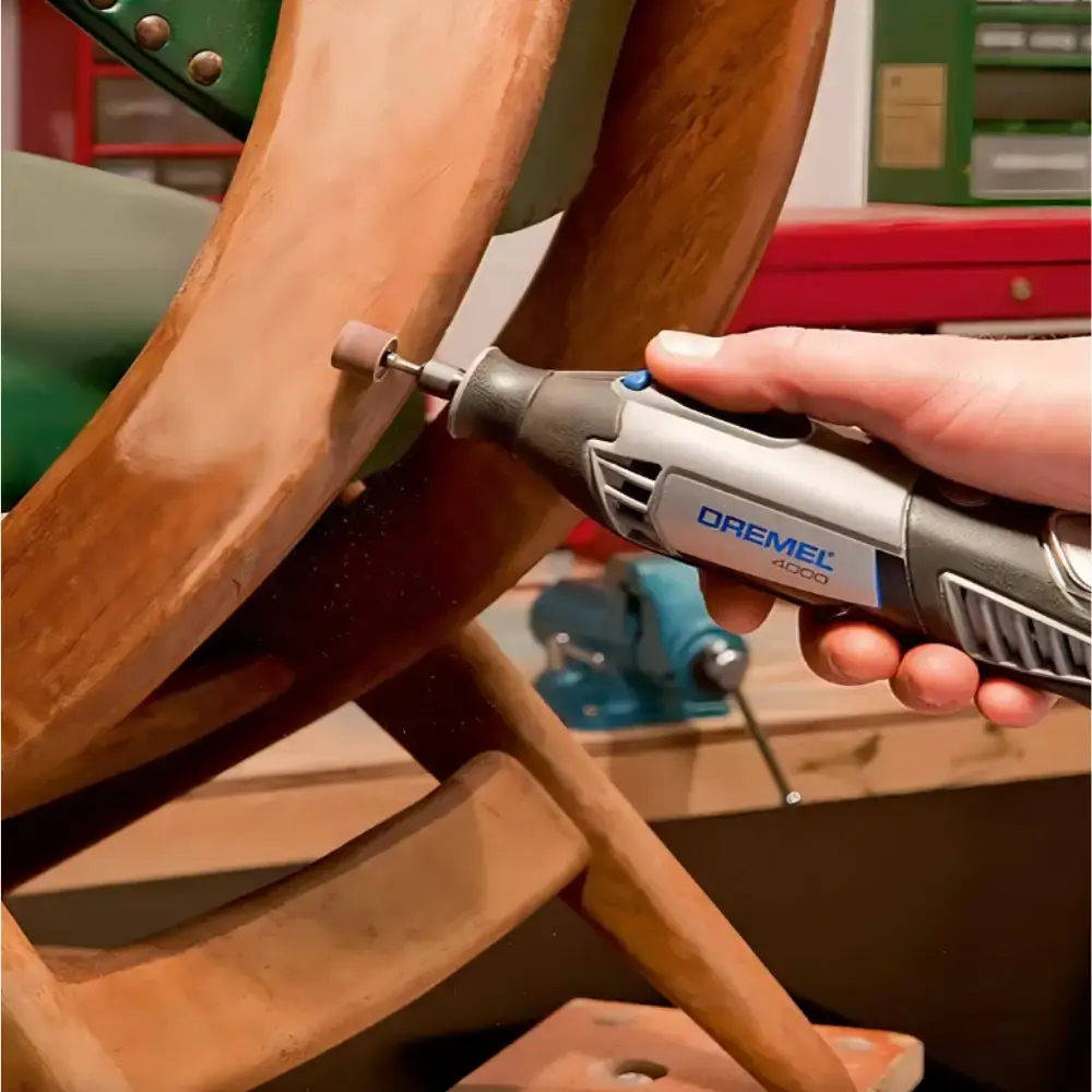 Retífica profissional 175W 220V com 36 acessórios + 3 acoplamentos Dremel 4000 — fotografia 5