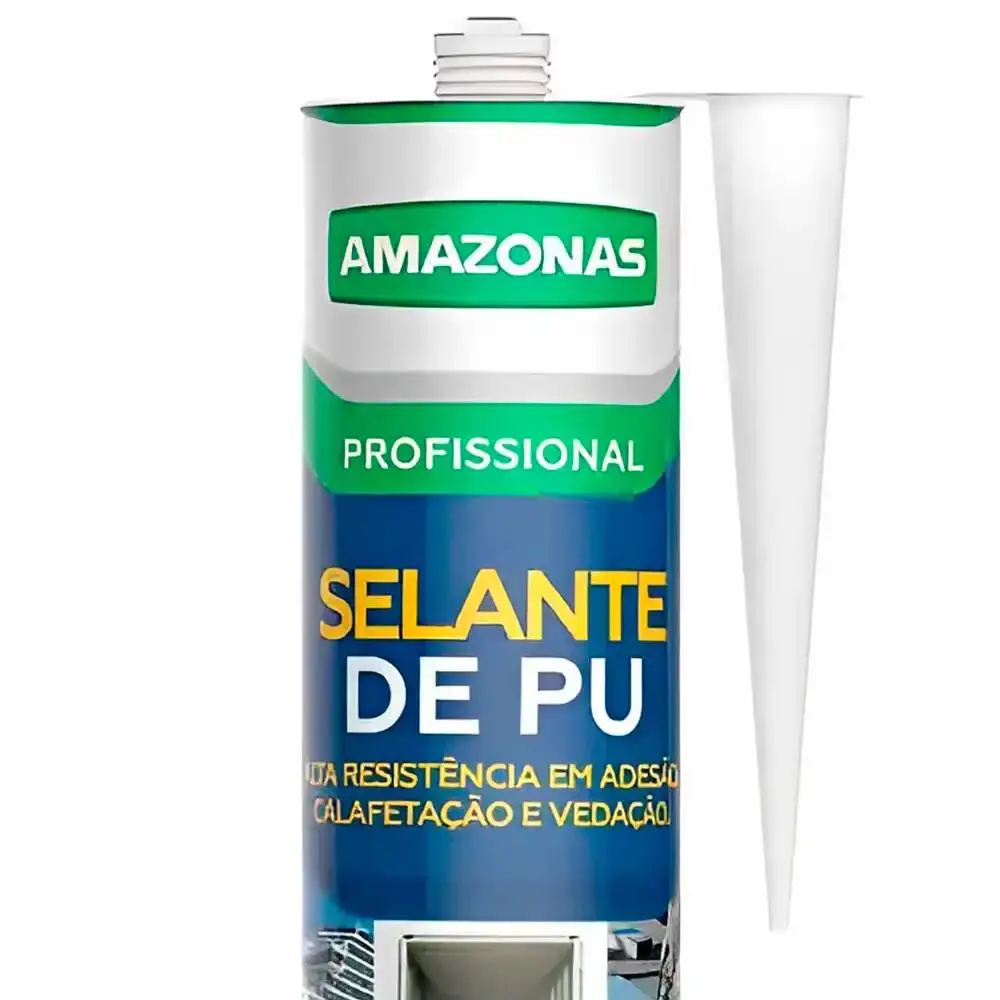 Selante PU tipo sikaflex 310 ML cinza Amazonas — fotografia 2