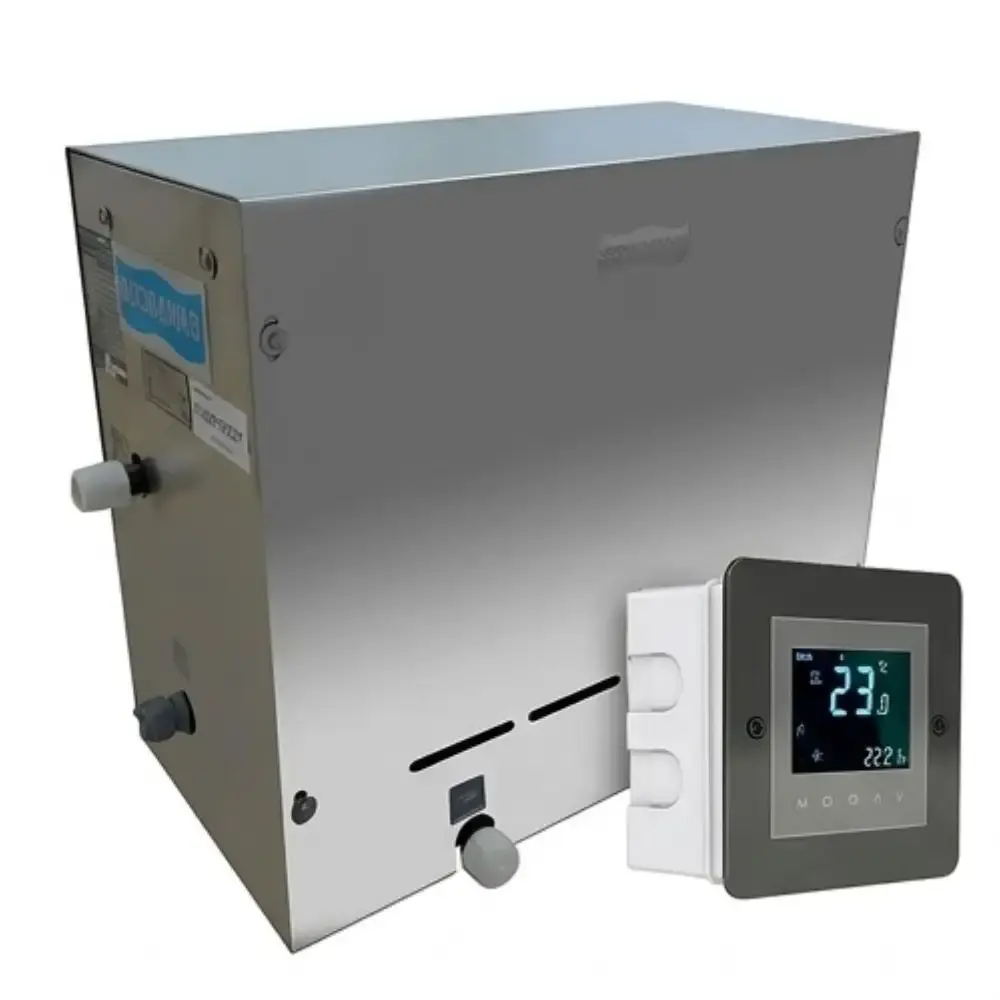 Sauna a vapor steam inox 18KW trifásica comando touch wifi 18KW steam inox 220V Sodramar — fotografia de referência