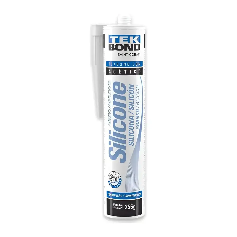 Silicone acético branco 256 gramas tekbond TEK Bond