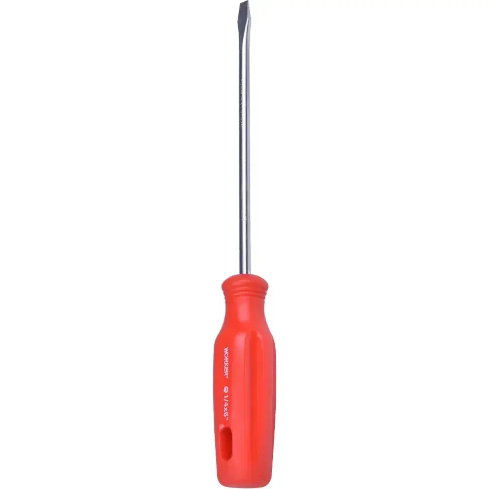 Chave de fenda simples 1/4″ x 6″ Worker — fotografia 7