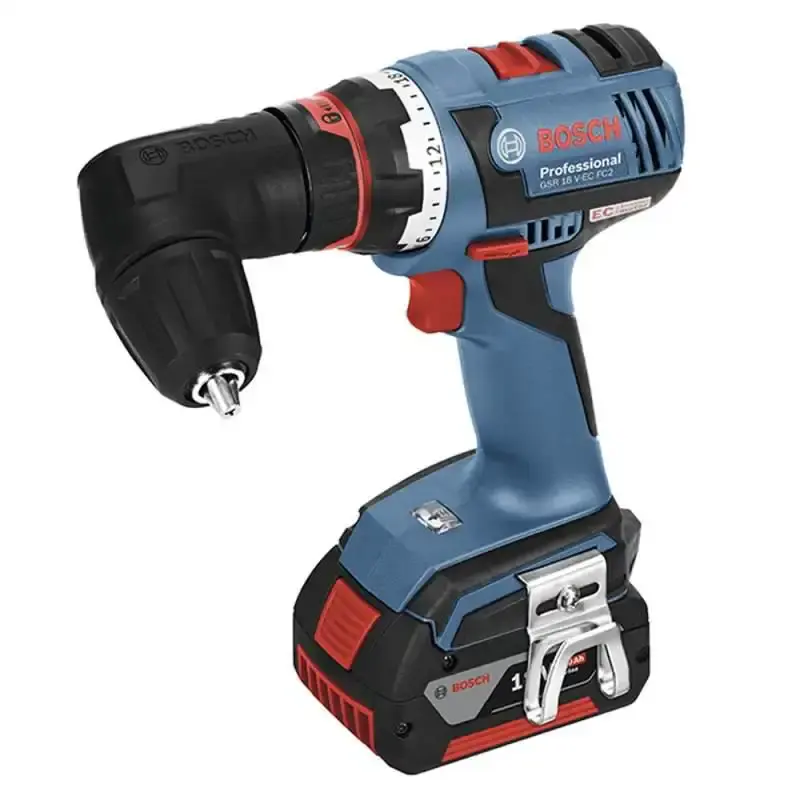 Furadeira e parafusadeira 18V GSR 18V-60 flexiclick 4X1 professional com 2 baterias e maleta Bosch 220 V — fotografia 6