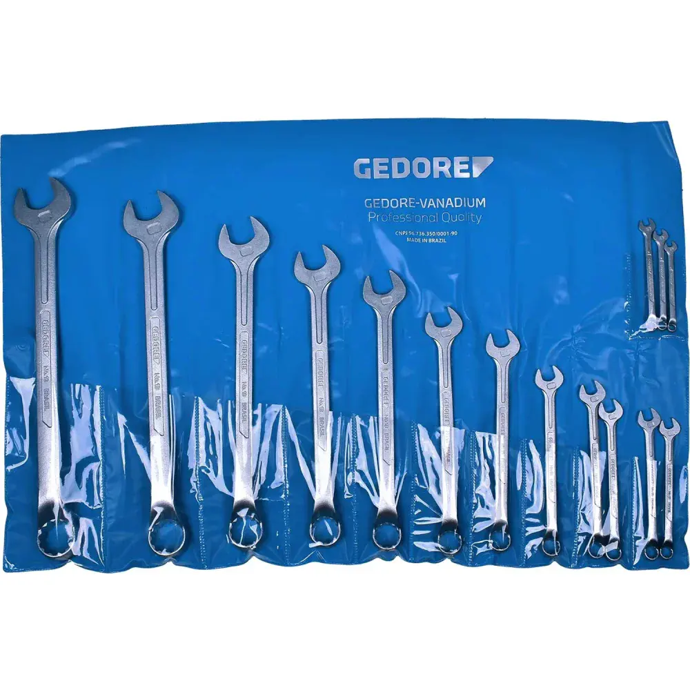Chave combinada jogo 1/4 a 1.1/4 com 16 peç Gedore 002654 — fotografia 5