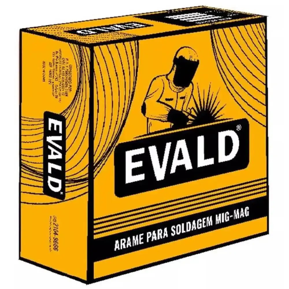 Kit 2 arames para solda MIG rolo 5 kgs 0.8MM ER70S-6 Evald — fotografia 5
