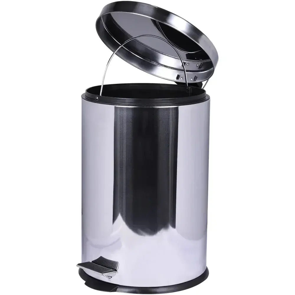 Lixeira de aço inox com pedal 20 litros Kala — fotografia 8