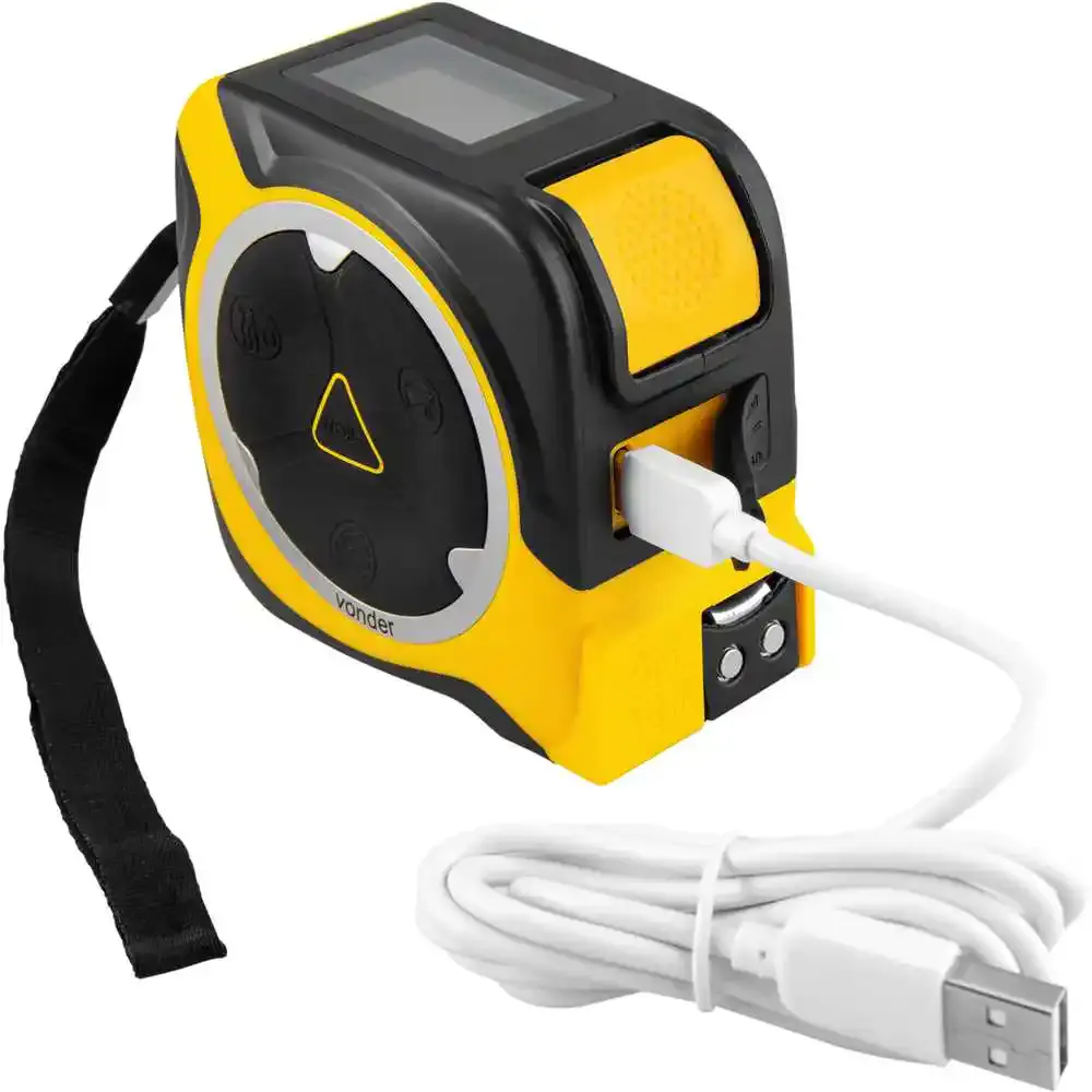 Medidor de distância a laser 40 metros com trena 5M x 19MM Vonder — fotografia 5